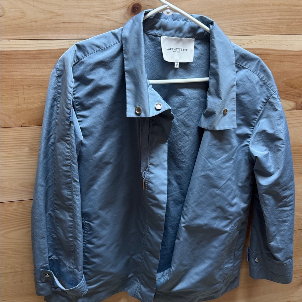 Lafayette 148 New York Slate Blue Outerwear